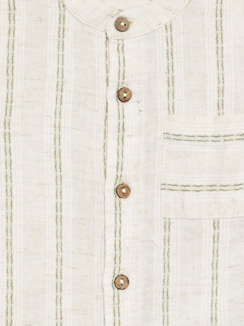 Camicia a maniche corte a righe - Kiabi