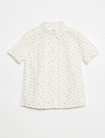 Camicia a maniche corte a righe