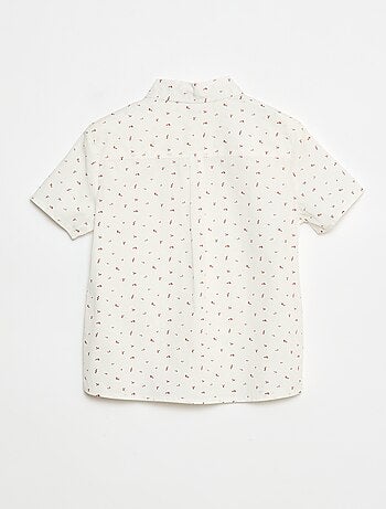 Camicia a maniche corte a righe