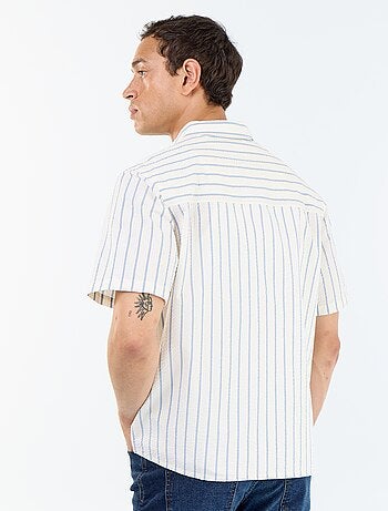 Camicia a maniche corte a righe