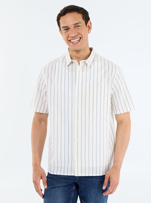 Camicia a maniche corte a righe - Kiabi
