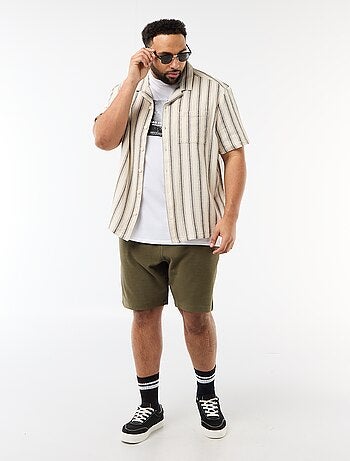 Camicia a maniche corte a righe