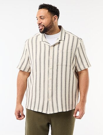 Camicia a maniche corte a righe