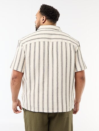 Camicia a maniche corte a righe