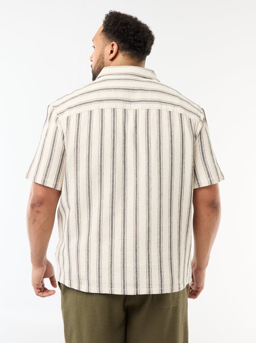 Camicia a maniche corte a righe - Kiabi