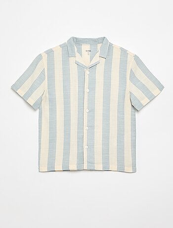 Camicia a maniche corte a righe