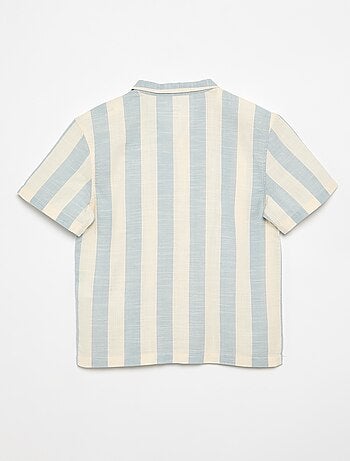 Camicia a maniche corte a righe