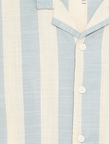 Camicia a maniche corte a righe