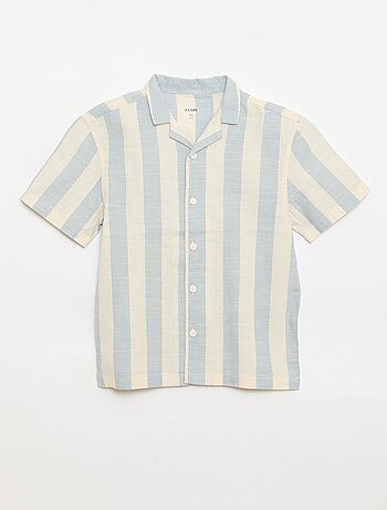 Camicia a maniche corte a righe