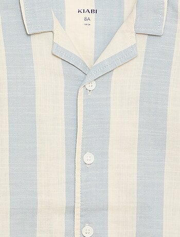 Camicia a maniche corte a righe