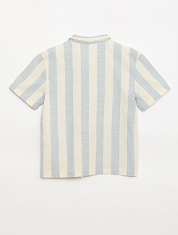 Camicia a maniche corte a righe