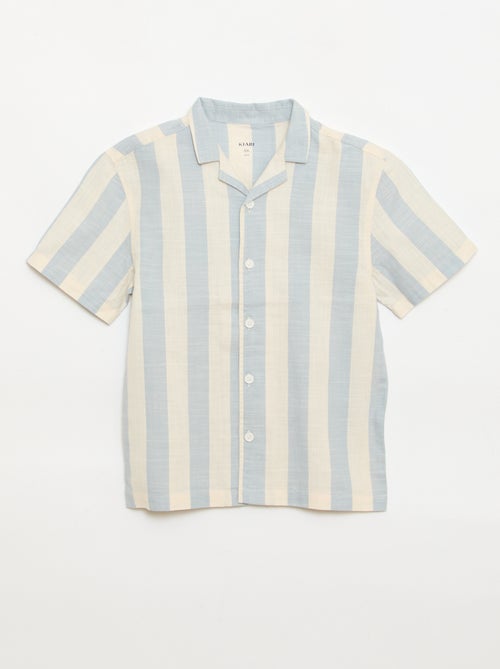 Camicia a maniche corte a righe - Kiabi