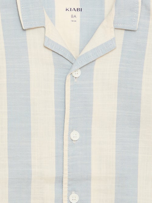 Camicia a maniche corte a righe - Kiabi