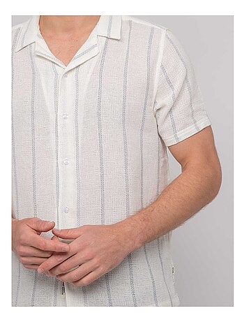 Camicia a maniche corte a righe DERMUNIK