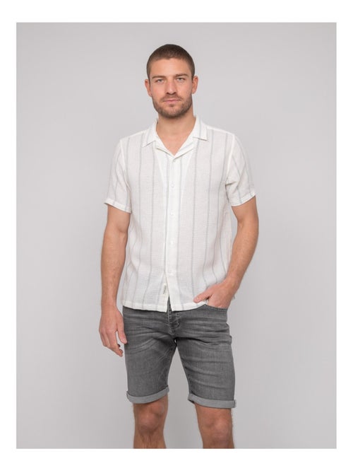 Camicia a maniche corte a righe DERMUNIK - Kiabi Camicia a maniche corte a righe DERMUNIK - Kiabi