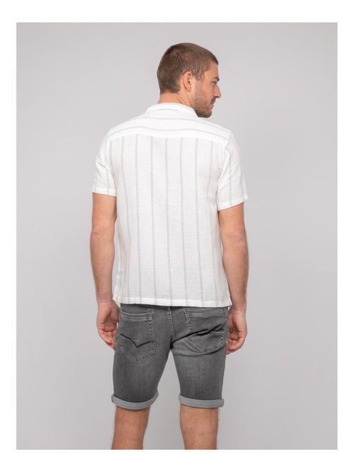 Camicia a maniche corte a righe DERMUNIK - Kiabi Camicia a maniche corte a righe DERMUNIK - Kiabi