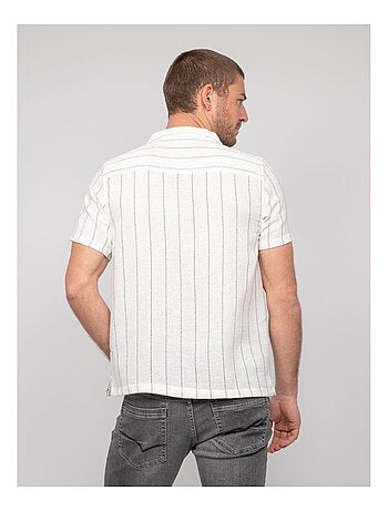 Camicia a maniche corte a righe DIVUGO