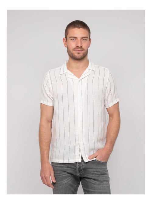 Camicia a maniche corte a righe DIVUGO - Kiabi Camicia a maniche corte a righe DIVUGO - Kiabi