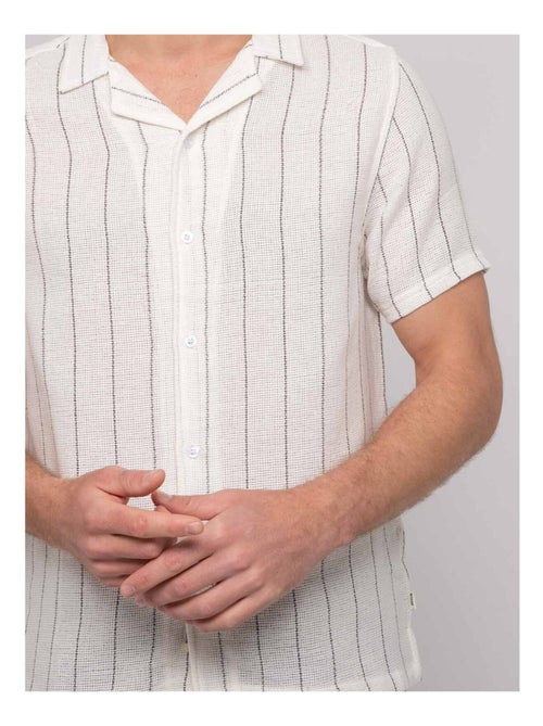 Camicia a maniche corte a righe DIVUGO - Kiabi Camicia a maniche corte a righe DIVUGO - Kiabi