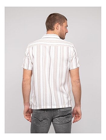 Camicia a maniche corte a righe DOUPARICO