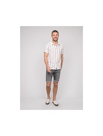 Camicia a maniche corte a righe DOUPARICO