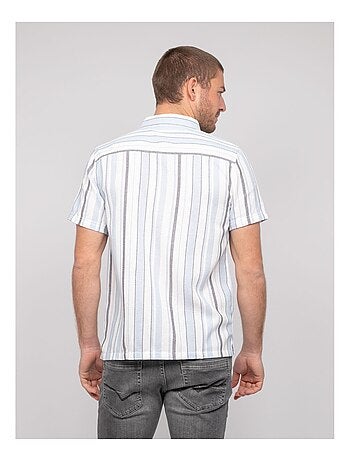 Camicia a maniche corte a righe DOUPARICO