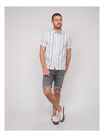 Camicia a maniche corte a righe DOUPARICO