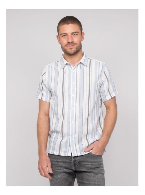 Camicia a maniche corte a righe DOUPARICO - Kiabi Camicia a maniche corte a righe DOUPARICO - Kiabi