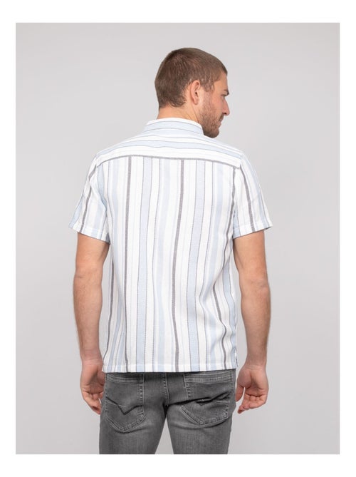 Camicia a maniche corte a righe DOUPARICO - Kiabi Camicia a maniche corte a righe DOUPARICO - Kiabi