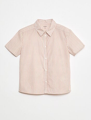 Camicia a maniche corte a righe