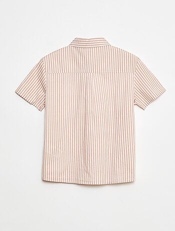 Camicia a maniche corte a righe