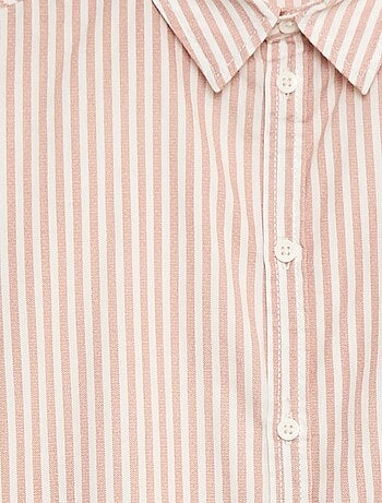 Camicia a maniche corte a righe