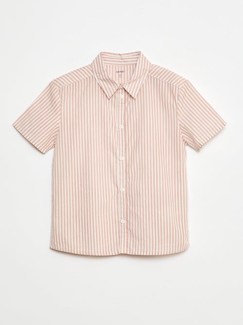 Camicia a maniche corte a righe - Kiabi