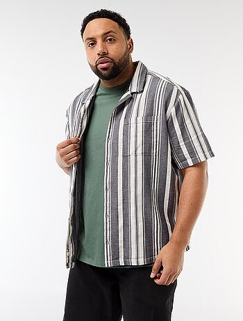 Camicia a maniche corte a righe