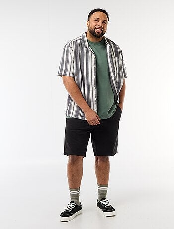 Camicia a maniche corte a righe