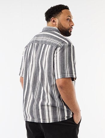 Camicia a maniche corte a righe