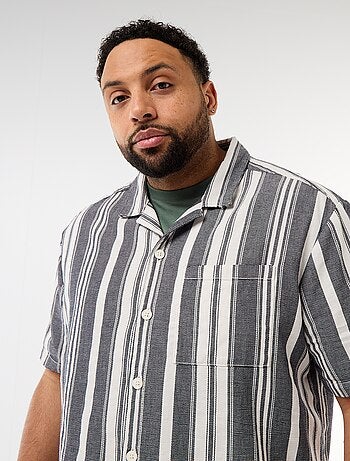 Camicia a maniche corte a righe