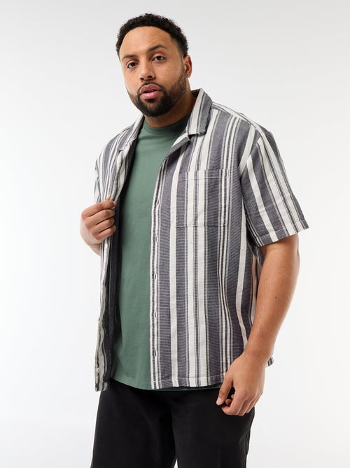 Camicia a maniche corte a righe - Kiabi