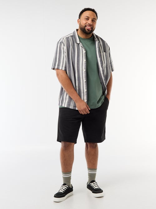 Camicia a maniche corte a righe - Kiabi