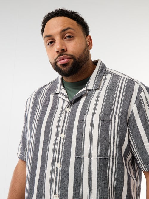 Camicia a maniche corte a righe - Kiabi