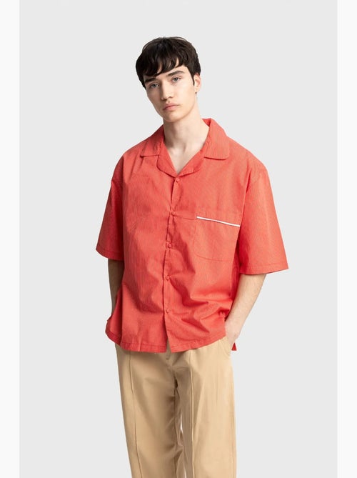Camicia a maniche corte a righe sottili giesto - Kiabi Camicia a maniche corte a righe sottili giesto - Kiabi
