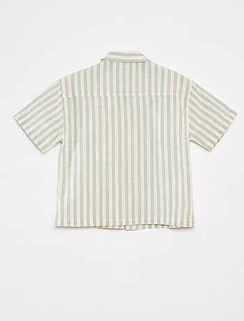 Camicia a maniche corte a righe