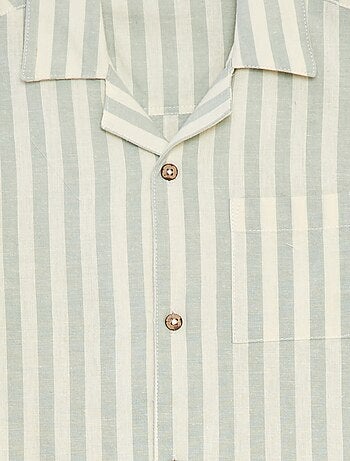 Camicia a maniche corte a righe