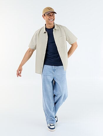 Camicia a maniche corte a righe