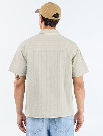 Camicia a maniche corte a righe