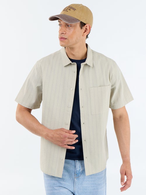 Camicia a maniche corte a righe - Kiabi