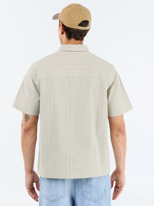 Camicia a maniche corte a righe - Kiabi