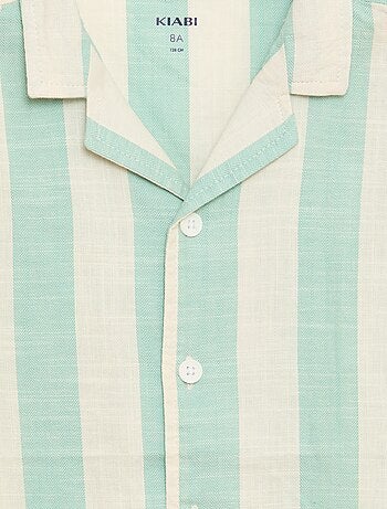Camicia a maniche corte a righe