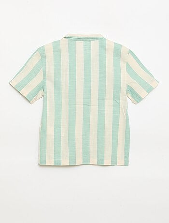 Camicia a maniche corte a righe