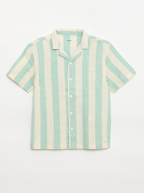 Camicia a maniche corte a righe - Kiabi
